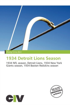 1934 Detroit Lions Season by Zheng Cirino - Paperback