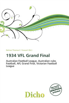 1934 Vfl Grand Final by Delmar Thomas C Stawart - Paperback