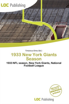1933 New York Giants Season by Timoteus Elmo - Paperback