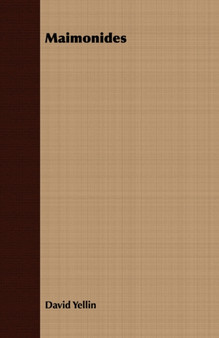 Maimonides by David Yellin - Paperback