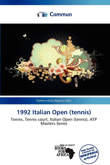 1992 Italian Open (Tennis) by Stefanu Elias Aloysius - Paperback