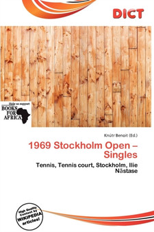 1969 Stockholm Open - Singles by Knutr Benoit - Paperback