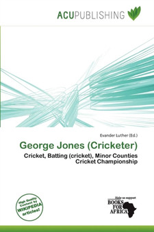 George Jones (Cricketer) by Evander Luther - Paperback
