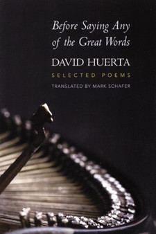 Before Saying Any of the Great Words : Selected Poems by David Huerta - Paperback