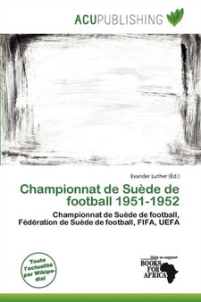 Championnat de Su de de Football 1951-1952 by Evander Luther - Paperback