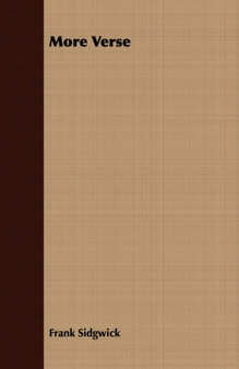 More Verse by Frank Sidgwick - Paperback