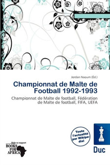 Championnat de Malte de Football 1992-1993 by Jordan Naoum - Paperback