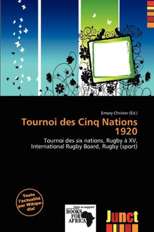 Tournoi Des Cinq Nations 1920 by Emory Christer - Paperback