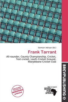 Frank Tarrant by Germain Adriaan - Paperback