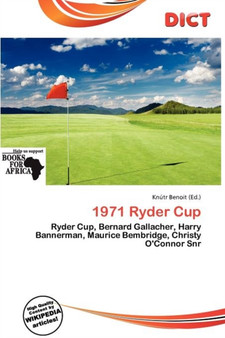 1971 Ryder Cup by Knutr Benoit - Paperback