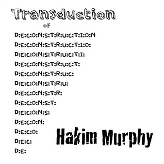 Transduction of D : e: c: o: n: s: t: r: u: c: t: i: o: n by Hakim Murphy - Paperback