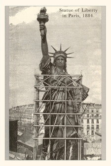 Vintage Journal Construction of the Statue of Liberty by Found Image Press - Paperback
