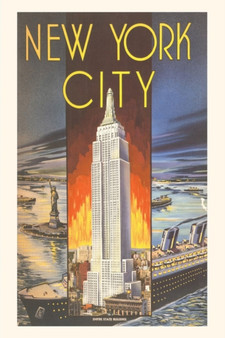 Vintage Journal New York City, Empire State Building by Found Image Press - Paperback