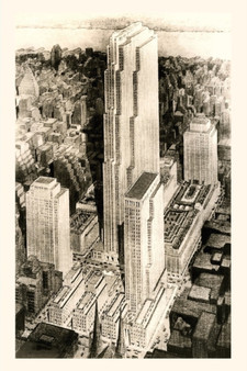 Vintage Journal Manhattan from Above by Found Image Press - Paperback