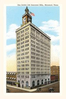 Vintage Journal San Jacinto Life Insurance Building, Beaumont, Texas by Found Image Press - Paperback