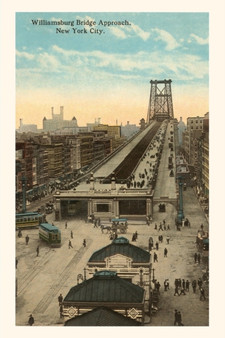 Vintage Journal Willamsburg Bridge Approach, New York City by Found Image Press - Paperback