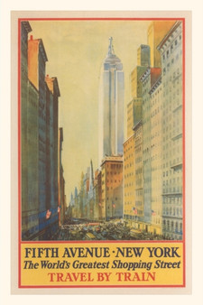 Vintage Journal Travel Poster for New York by Found Image Press - Paperback