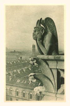 Vintage Journal Gargoyle on Notre Dame Cathedral by Found Image Press - Paperback