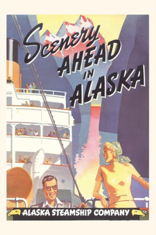 Vintage Journal Alaska Steamship Poster by Found Image Press - Paperback