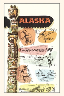 Vintage Journal Travel Poster for Alaska by Found Image Press - Paperback