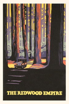 Vintage Journal Travel Poster for the Redwood Empire by Found Image Press - Paperback
