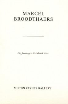 Marcel Broodthaers by Barry Barker - Paperback