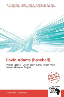 David Adams (Baseball) by Larrie Benton Zacharie - Paperback