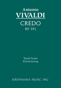 Credo, RV 591 : Vocal score by Antonio Vivaldi - Paperback