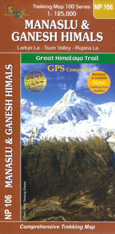 Manaslu  Ganesh Himals (NP106) : Great Himalaya Trail Map