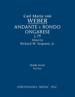 Andante e rondo ongarese, J.79 : Study score by Carl Maria Von Weber - Paperback