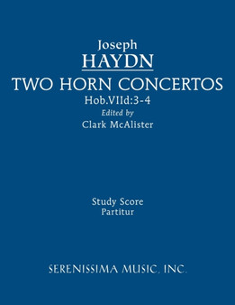 Two Horn Concertos : Study score by Joseph Haydn - Paperback