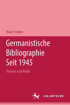 Germanistische Bibliographie seit 1945 : Theorie und Kritik