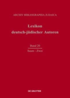 Lexikon deutsch-judischer Autoren, Band 20, Susm - Zwei
