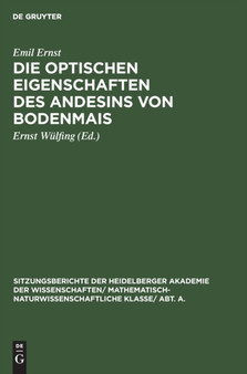 Die Optischen Eigenschaften Des Andesins Von Bodenmais : 1926