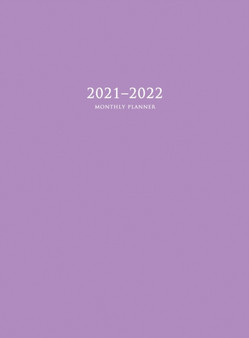 2021-2022 Monthly Planner : Large Two Year Planner with Purple Cover (Hardcover)