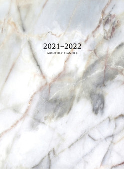 2021-2022 Monthly Planner : Large Two Year Planner with Marble Cover (Volume 3 Hardcover)