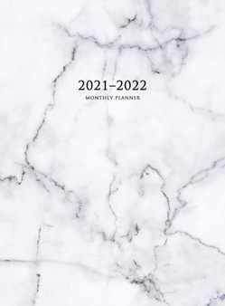 2021-2022 Monthly Planner : Large Two Year Planner with Marble Cover (Volume 5 Hardcover)