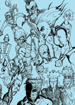 Post-Apocalyptic Society Sketchbook - Blue : 8