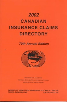Canadian Insurance Claims Directory 2002