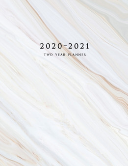 2020-2021 Two Year Planner : Large Monthly Planner with Inspirational Quotes and Marble Cover (Volume 2)