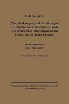 UEber die Bewegung und die Stoerungen der Planeten, wenn dieselben sich nach dem Weberschen elektrodynamischen Gesetz um die Sonne bewegen