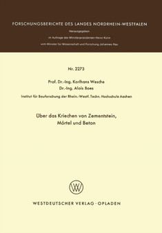 UEber das Kriechen von Zementstein, Moertel und Beton : 2273