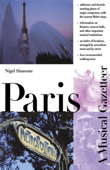 Paris--A Musical Gazetteer by Nigel Simeone - Paperback