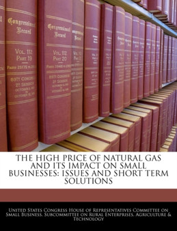 The High Price of Natural Gas and Its Impact on Small Businesses : Issues and Short Term Solutions