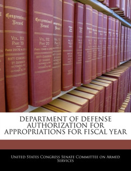Department of Defense Authorization for Appropriations for Fiscal Year