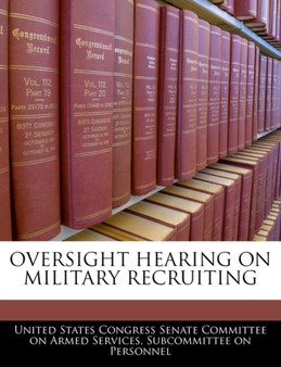 Oversight Hearing on Military Recruiting
