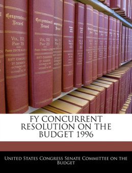 Fy Concurrent Resolution on the Budget 1996