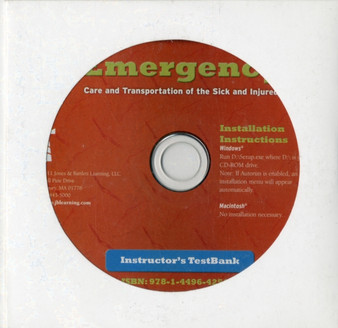 Emergency Care And Transportation Of The Sick And Injured Instructor's Testbank On CD-ROM