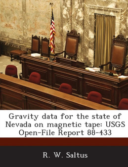 Gravity Data for the State of Nevada on Magnetic Tape : Usgs Open-File Report 88-433