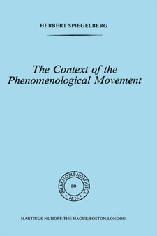 The Context of the Phenomenological Movement : 80